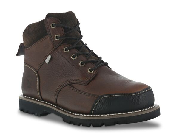 アイロンエイジ メンズ シューズ ブーツ・レインブーツ Tシャツ ブーツ Iron Age Dozer Steel Toe Work Boot Dark Brown ブラウン