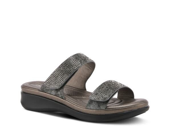 フレクサス レディース シューズ サンダル Flexus by Spring Step Bling Sandal Pewter ピューター