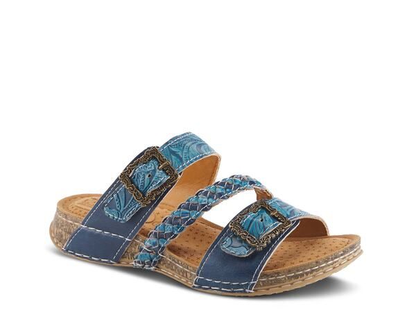 スプリングステップ レディース シューズ サンダル プラットフォーム LArtiste by Spring Step Astra Platform Sandal Blue ブルー
