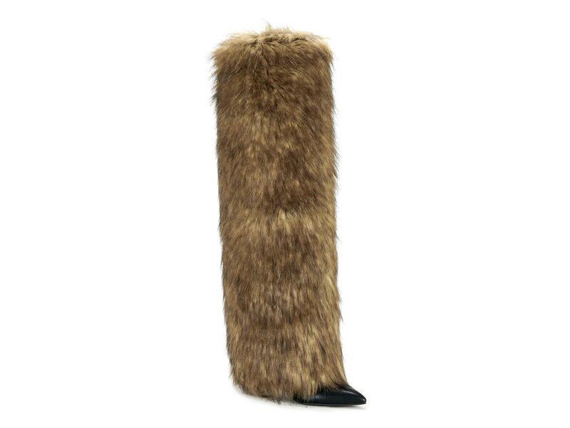 アザレア ワン レディース シューズ ブーツ・レインブーツ Azalea Wang Langleye FoldovertheKnee Boot Dark Brown ブラウン