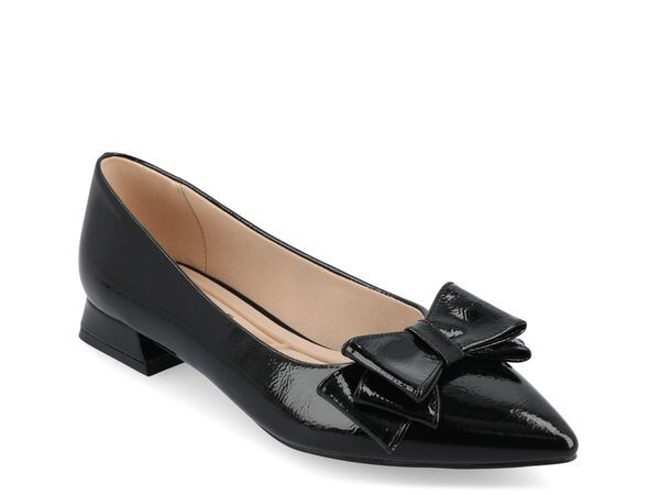 ジュルネ コレクション レディース シューズ パンプス Journee Collection Ophelia Flat Black Patent ブラック