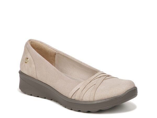 ビジーズ レディース シューズ スリッポン・ローファー BZees Goody Wedge SlipOn Beige ベージュ