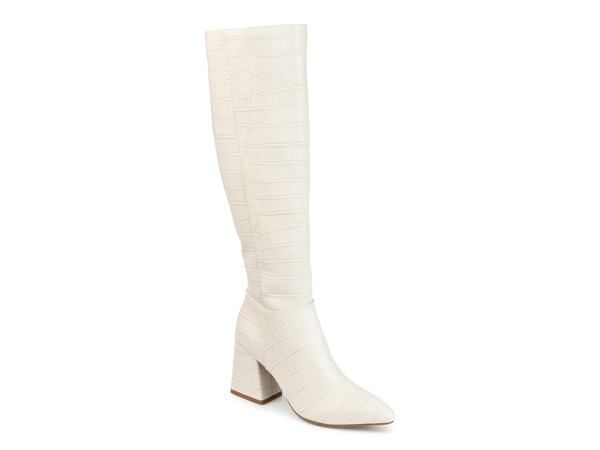 ジュルネ コレクション レディース シューズ ブーツ・レインブーツ Journee Collection Landree Wide Calf Boot Off White オフホワイト