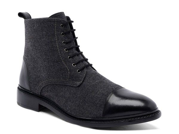 アンソニー ヴィア メンズ シューズ ブーツ・レインブーツ キャップ ブーツ Anthony Veer Monroe Cap Toe Boot CharcoalBlack ブラック