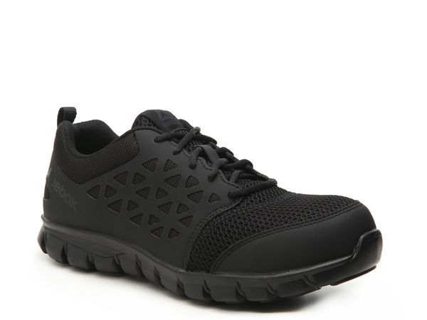 リーボック メンズ シューズ スニーカー Reebok Work Sublite Cushion Composite Toe Work Shoe Black ブラック