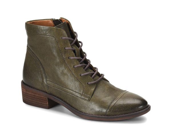 コンフォーティバ レディース シューズ ブーツ・レインブーツ Comfortiva Cordia Combat Boot Dark Olive Green グリーン
