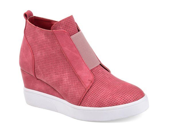 ジュルネ コレクション レディース シューズ スニーカー Journee Collection Clara Wedge Sneaker Pink ピンク