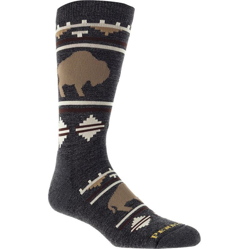 ペンドルトン メンズ アンダーウェア 靴下 Pendleton Camp Sock Roaming BisonCharcoal チャコール