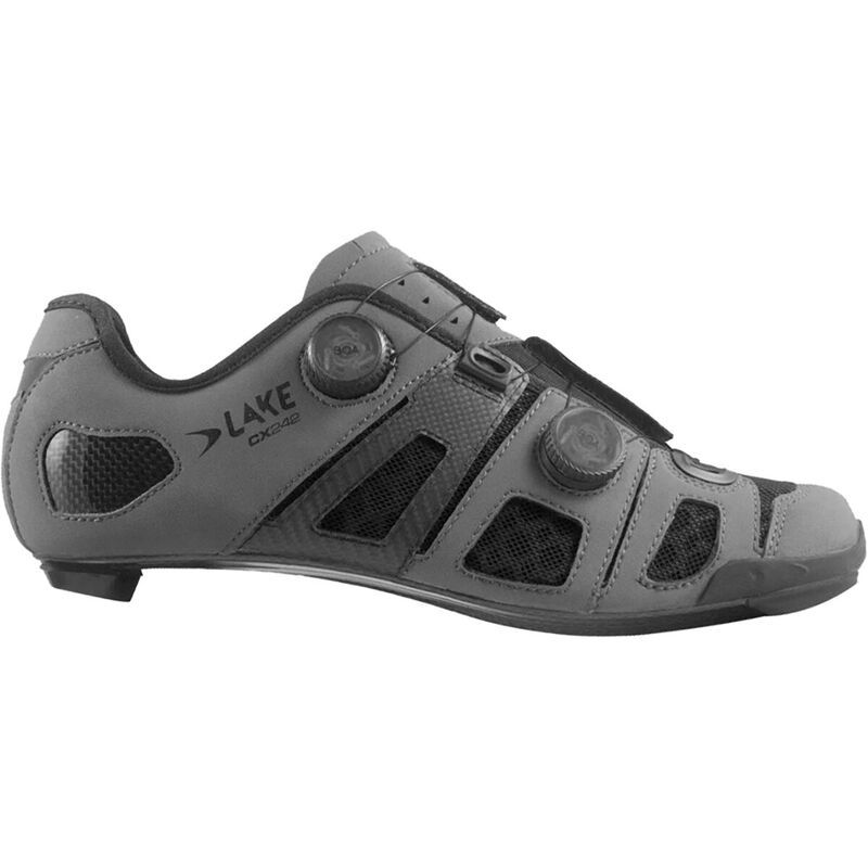 レイク メンズ シューズ スニーカー Lake CX242 Wide Cycling Shoe Mens Matte GreyBlack ブラック