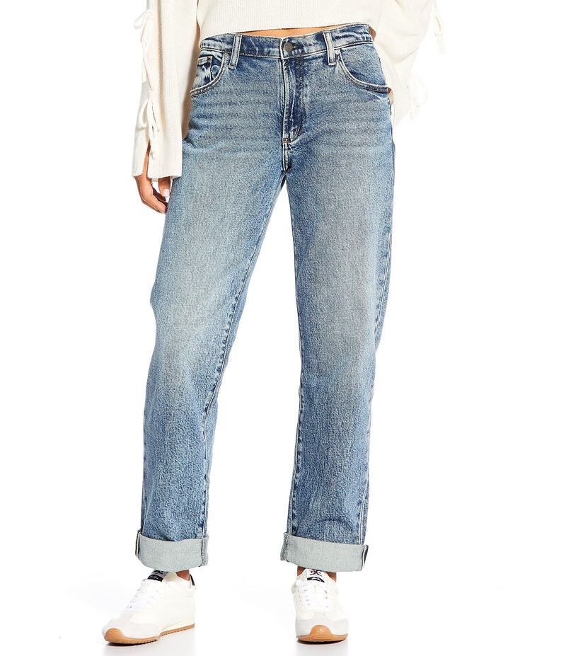 シルバー ジーンズ レディース ボトムス デニムパンツ リラックスフィット ストレート Silver Jeans Co Slouchy High Rise Relaxed Fit Straight Leg Jeans Willow