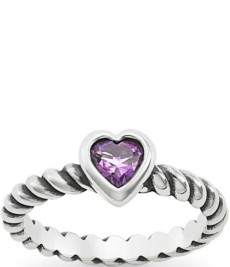 ジェームズ エイヴリー レディース アクセサリー 指輪 James Avery Twisted Wire Heart Amethyst Ring Sterling Amethyst