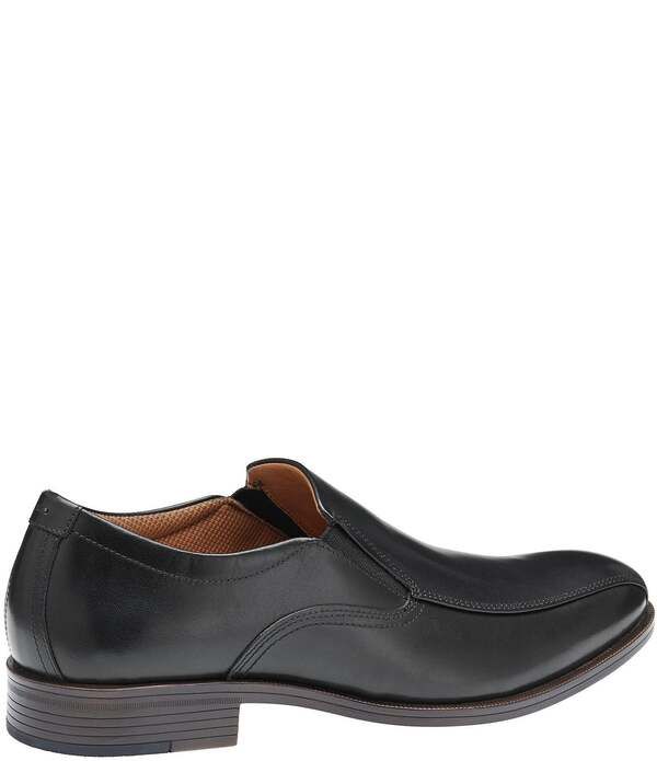 ジョンストンアンドマーフィー メンズ シューズ スリッポン・ローファー レザー Johnston Murphy Mens Reeve Leather Bike Toe Venetian Loafers Black ブラック