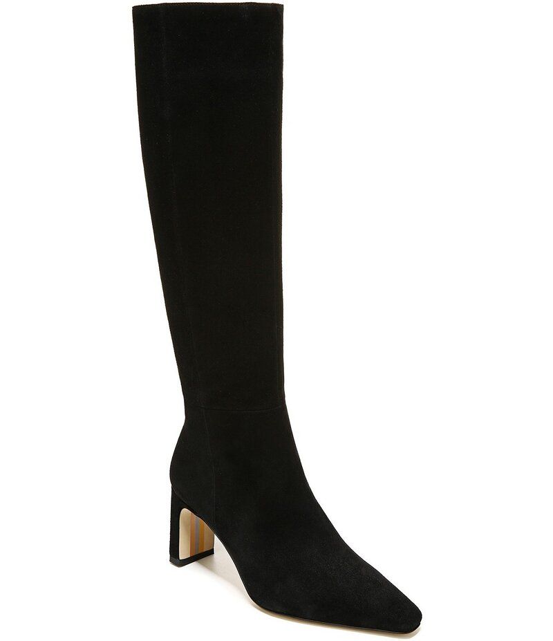 サムエデルマン レディース シューズ ブーツ・レインブーツ トール スエード ブーツ Sam Edelman Sylvia Suede Tall Dress Boots Black ブラック