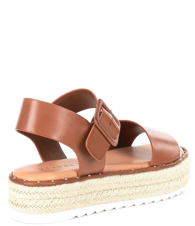 ジャンビニ レディース シューズ スリッポン・ローファー プラットフォーム サンダル Gianni Bini Keegan Buckle Detail Espadrille Platform Sandals Vacay Tan タン