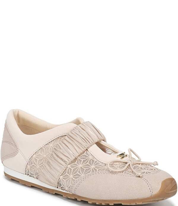 サムエデルマン レディース シューズ スニーカー メッシュ Circus NY by Sam Edelmanara Mesh Bow Detail Mary Jane Ballerina Sneakers Vanilla Bean