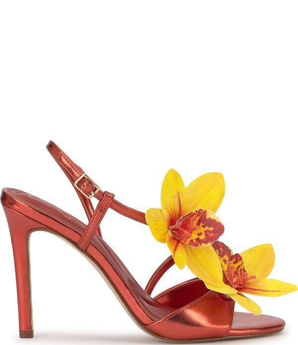 ジェシカシンプソン レディース シューズ サンダル Jessica Simpson Jylia 3D Flower Dressandals Poppy Papaya