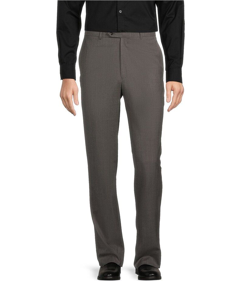 ハート シャフナー マルクス メンズ ボトムス カジュアルパンツ パンツ Hart Schaffner Marx Chicago Classic Fit Grey PreTailored Flat Front Super Stretch Dress Pants