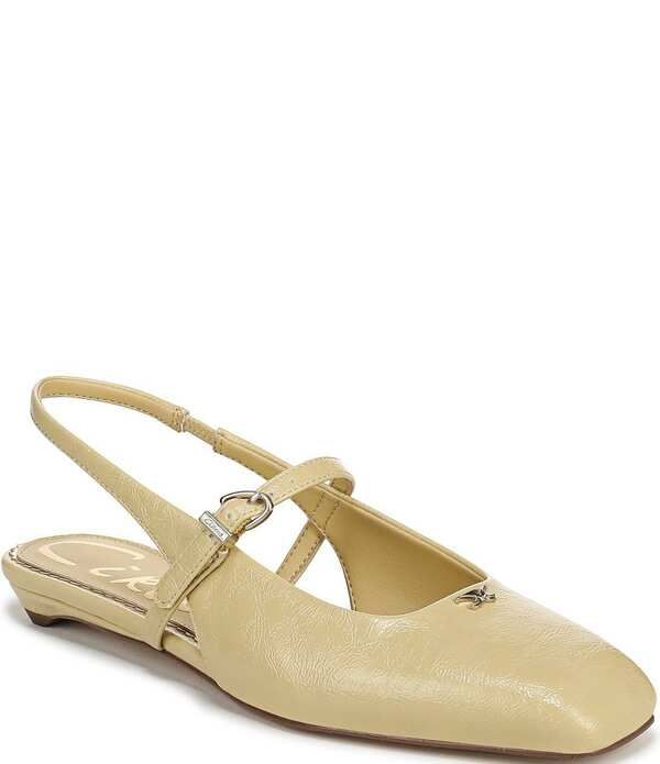 サムエデルマン レディース シューズ パンプス Circus NY by Sam Edelman Elara Patent Slingback Mary Jane Flats Dustyellow イエロー