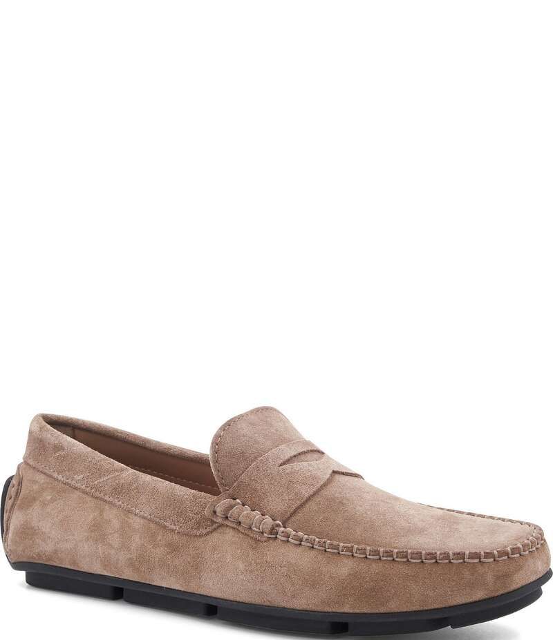 ブルーノマグリ メンズ シューズ スリッポン・ローファー スエード ローファー Bruno Magli Mens Taranto Suede Penny Driver Loafers Taupe トープ