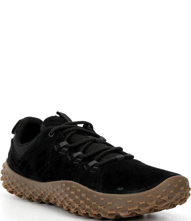 メレル メンズ シューズ スニーカー スエード Merrell Mens Wrapt Suede Sneakers BlackGum ブラック