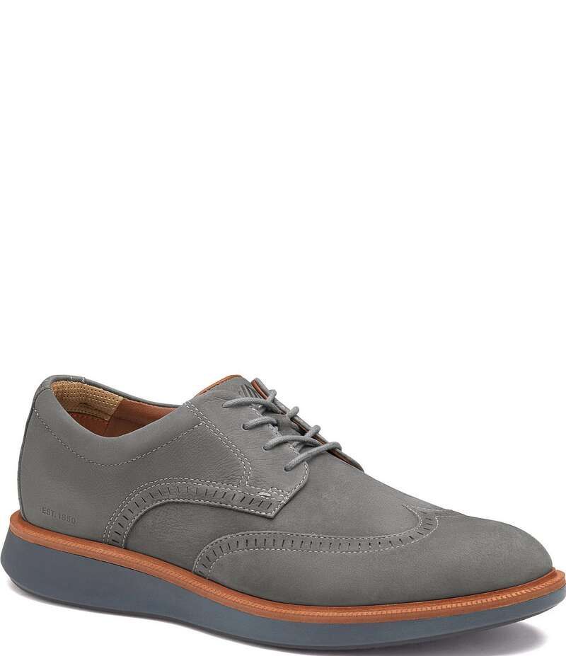 ジョンストンアンドマーフィー メンズ シューズ ドレスシューズ ウィングチップ オックスフォード Johnston Murphy Mens XCParker Nubuck Wingtip Oxfords Gray グレー