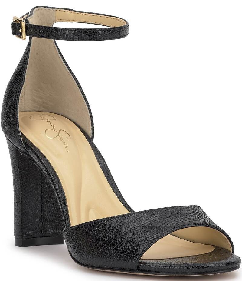 ジェシカシンプソン レディース シューズ サンダル Jessica Simpson Luxcilla Embossedressandals Black ブラック