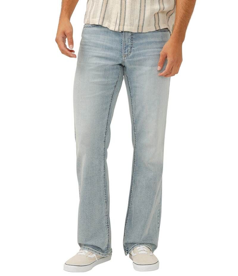 シルバー ジーンズ メンズ ボトムス デニムパンツ リラックスフィット Silver Jeans Co Zac Relaxed Fit Light Wash Jeans Indigo インディゴ