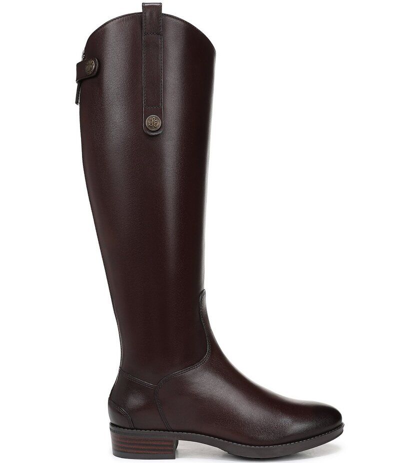 サムエデルマン レディース シューズ ブーツ・レインブーツ トール レザー Sam Edelman Penny Talleatheriding Boots Dark Brown ブラウン