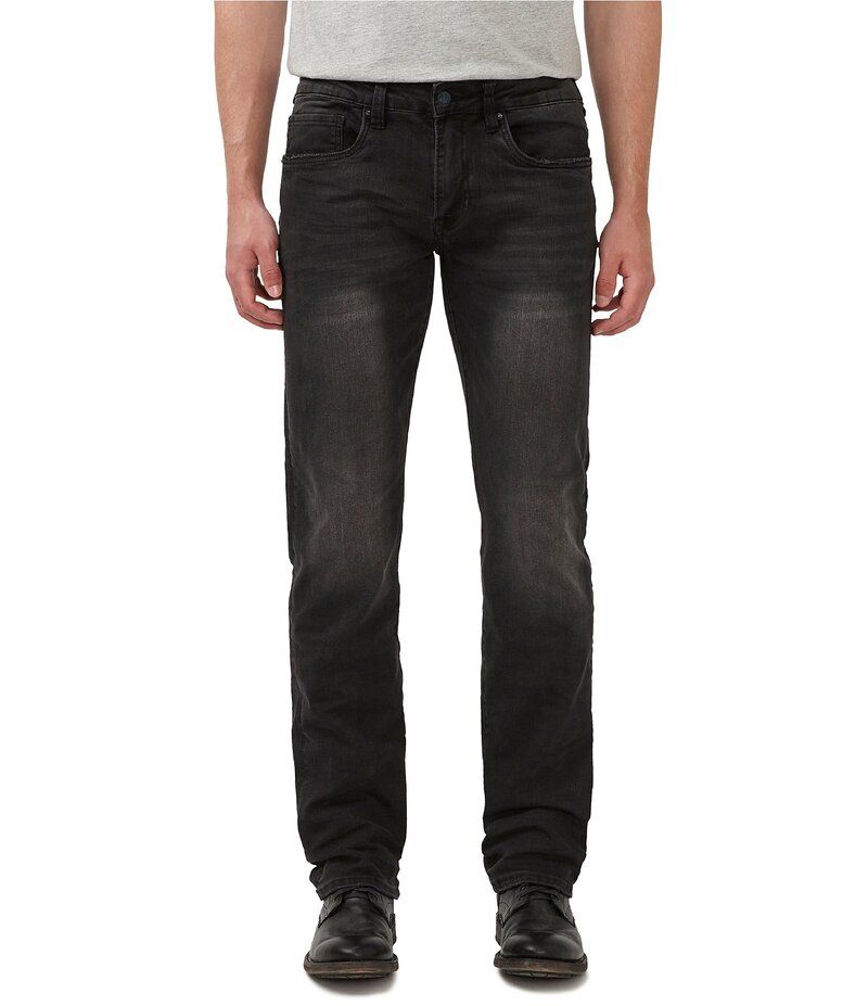 バッファロー・デイビッド・ビトン メンズ ボトムス デニムパンツ ジーンズ Buffalo David Bitton Six Straight Fit Sanded Jeans Black ブラック