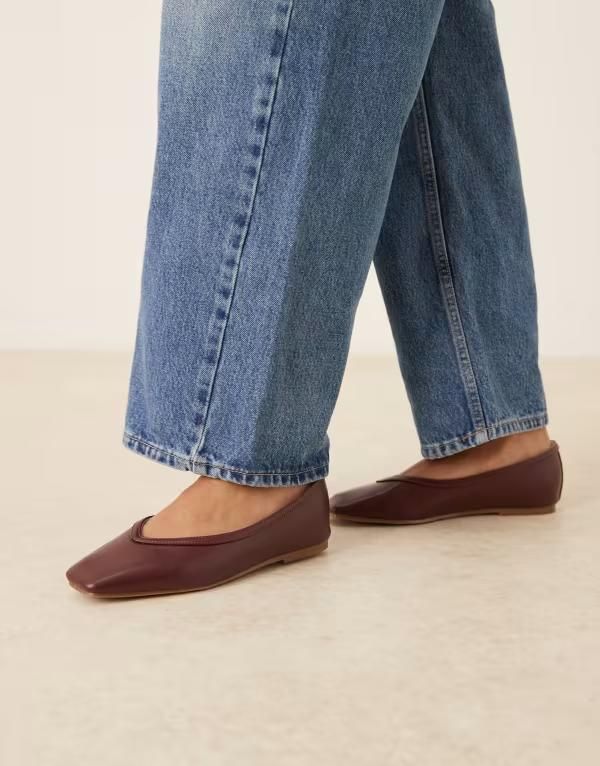 レイド レディース シューズ パンプス RAID Maryana ballet flats Burgundy pu バーガンディ