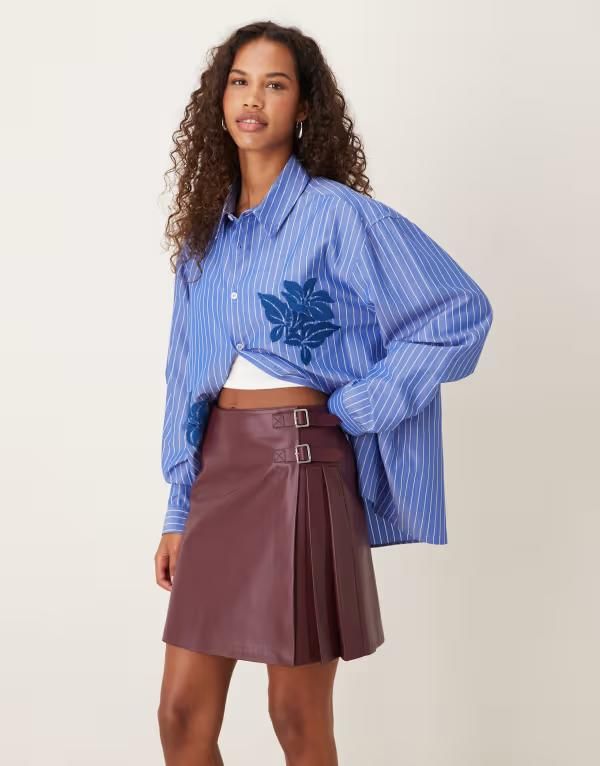 ネバーフリードレスド レディース ボトムス スカート ミニ Never Fully Dressed kilt mini skirt in wine Wine ワイン