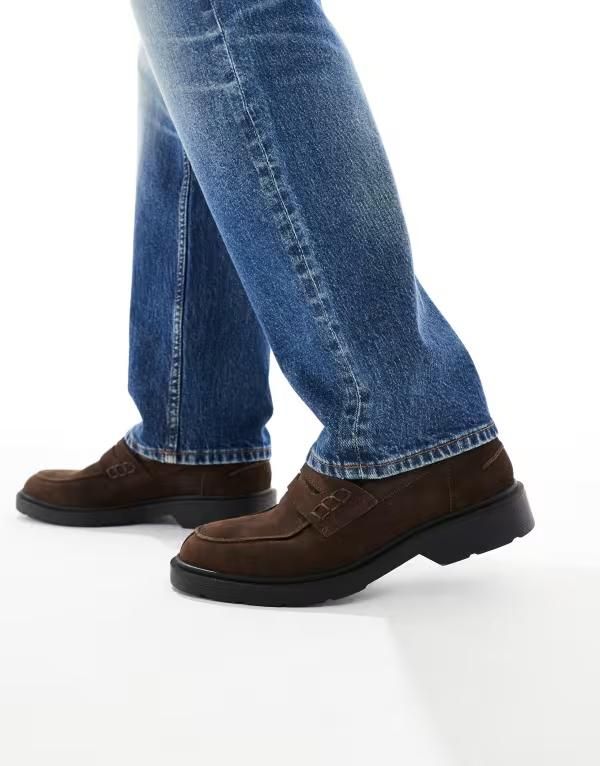 ジャック アンド ジョーンズ メンズ シューズ スリッポン・ローファー スエード ローファー Jack Jones suede loafers Brown stone ブラウン 16,786円