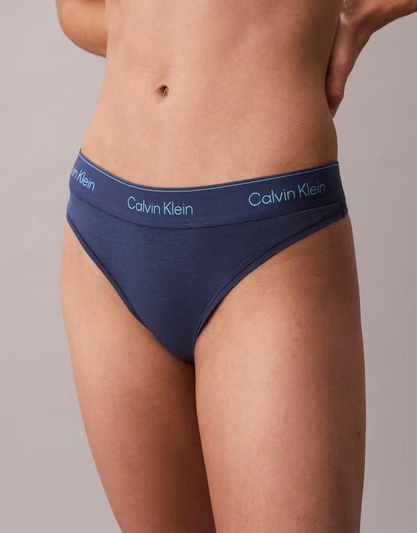 カルバンクライン レディース アンダーウェア ブリーフパンツ コットン Calvin Klein Icon Cotton Modal thong in dark NAVY ネイビー