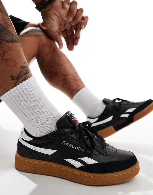 リーボック メンズ シューズ スニーカー ヴィンテージ Reebok club C revenge vintage sneakers Black ブラック