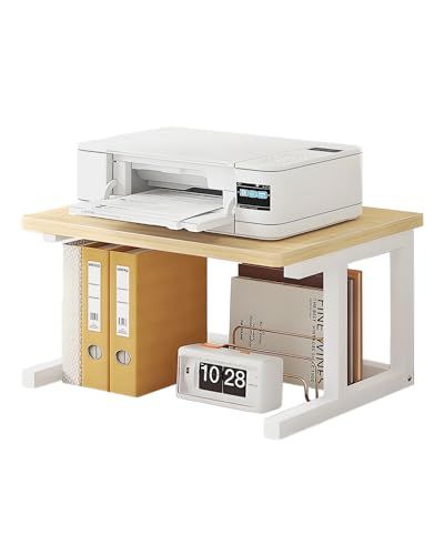 Printer Stand, Desktop, 2 Tier, Small, Large Printer Rack, 40 cm, A3 Compatible, Desk, Storage Shelf, Wooden Rack, Shelf, Office Space Saving, Home, Home, Room, Home, Kitchen, Storage, Wood Grain, 40 kg, Depth 40 cm, Height 27.2 cm, Easy Assembly 82b5a774