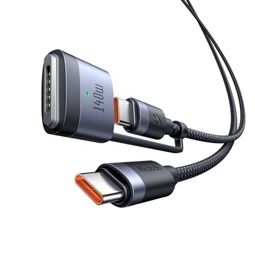 Mcdodo 2in1 USB-C to USB-C & Mag-safe 3磁気充電ケーブル 140W(C to Mag-safe3) 240W(C to C) PD3.1新急速充電規格 強力な磁気 マグセーフ3ケーブル Type-C充電コ 7f022df4