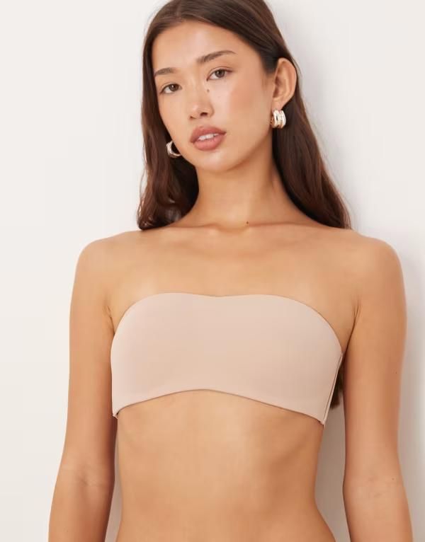 カルバンクライン レディース アンダーウェア ブラジャー ストラップレス Calvin Klein adapt bandeau strapless bra BEIGE ベージュ