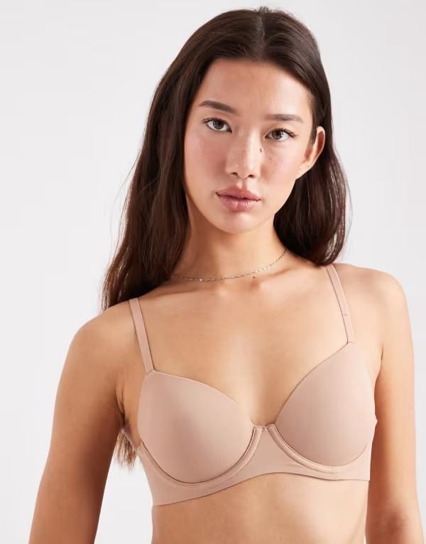 コットンオン レディース アンダーウェア ブラジャー Tシャツ Cotton ultimate comfort bonded tshirt bra in maple sugar Maple sugar