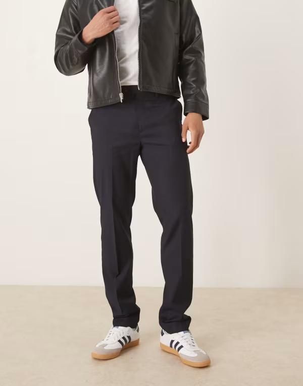 マンゴ メンズ ボトムス カジュアルパンツ スリムフィット パンツ Mango slim fit pants NAVY ネイビー