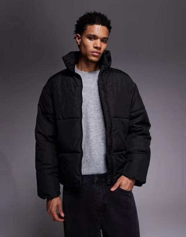 アダプト メンズ アウター ジャケット・ブルゾン ADPT padded puffer jacket Black ブラック
