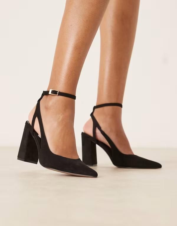 エイソス レディース シューズ ヒール ASOS DESIGN Paisley high block heel shoes Black ブラック