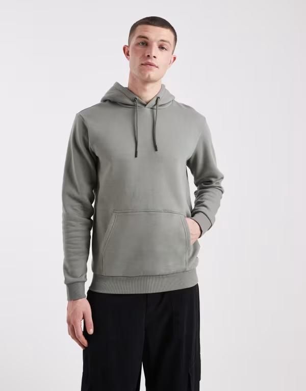 オンリーアンドサンズ メンズ アウター パーカー・スウェット ONLY SONS hoodie in sage Castor gray グレー