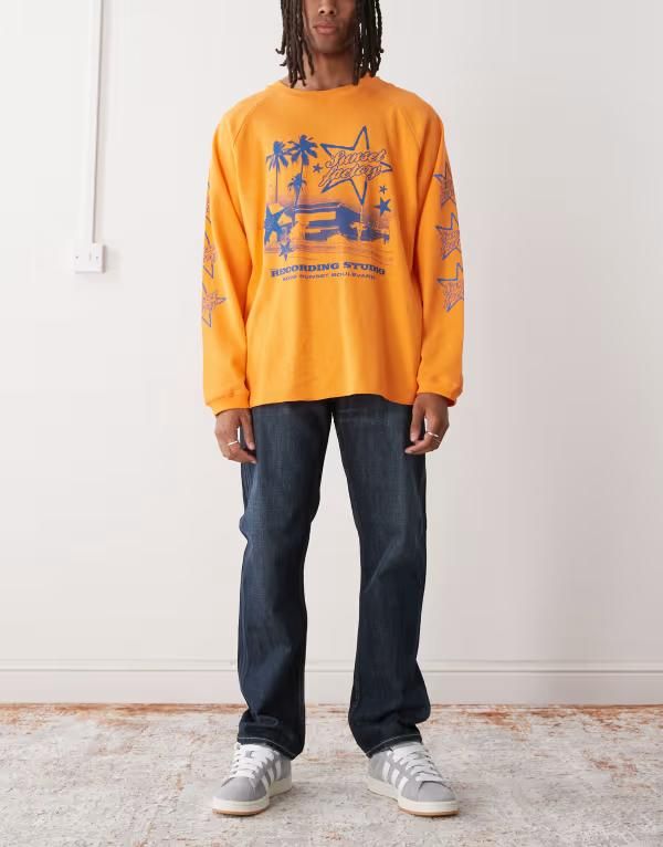 ウィークデイ メンズ ボトムス デニムパンツ ストレート ジーンズ Weekday Klean straight leg jeans in dark blue wash Deep Sea Blue ブルー
