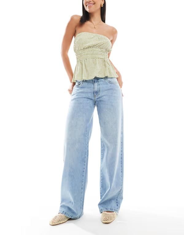 デイジーストリート レディース ボトムス デニムパンツ ローライズ ジーンズ Daisy Street low rise boyfriend jeans in light blue wash L
1ff8
IGHT BLUE ブルー