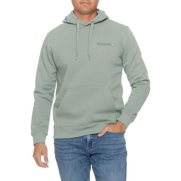 クイックシルバー メンズ アウター パーカー・スウェット フリース グラフィック Quiksilver Dive Graphic Fleece Hoodie Lily Pad