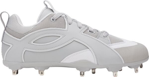 アンダーアーマー メンズ シューズ スニーカー Under Armour Mens Yard Icon Metal Baseball Cleats Triple Grey グレー