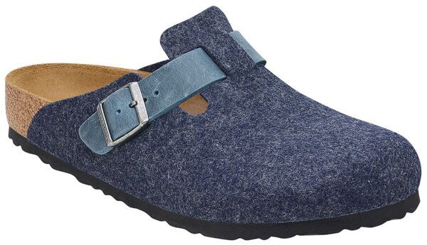 ビルケンシュトック メンズ シューズ スニーカー レザー Birkenstock Mens BostonaturaleatherFelt Clog Midnight