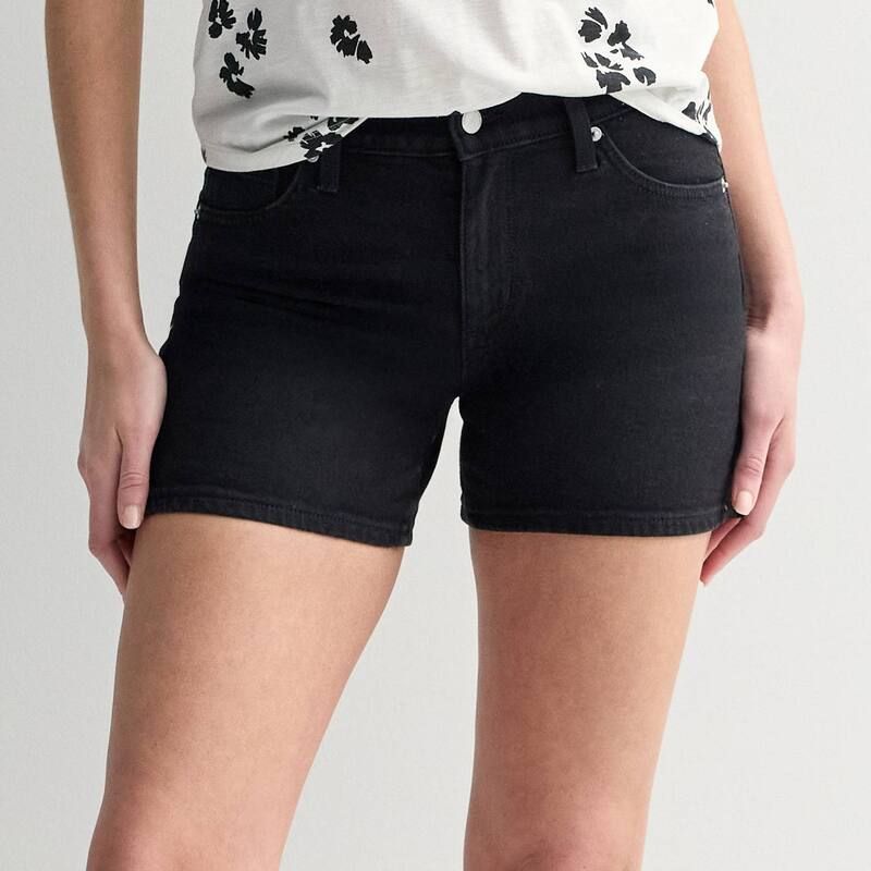 ソノマ レディース ボトムス ハーフパンツ・ショーツ ショートパンツ デニム Womensonoma Goods For Life Mid Rise Denim Shorts Black ブラック