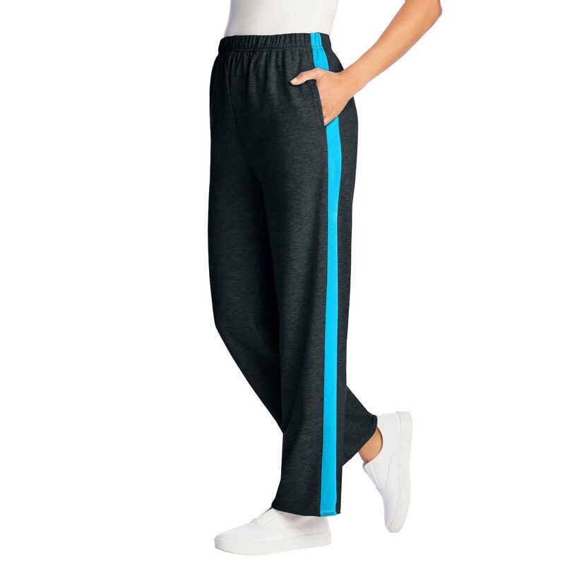ウーマン ウィズイン レディース ボトムス カジュアルパンツ プラスサイズ プチ パイル コットン Woman Within Plusize Petite Cotton French Terry StraightLeg PullOn SideStripe Pa 9,840円
