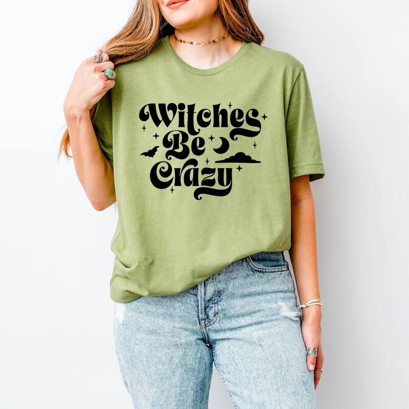 Simply Sage Market レディース トップス Tシャツ Simply Sage Market Witches Be Crazy Moon Short Sleeve Tee Light Green グリーン